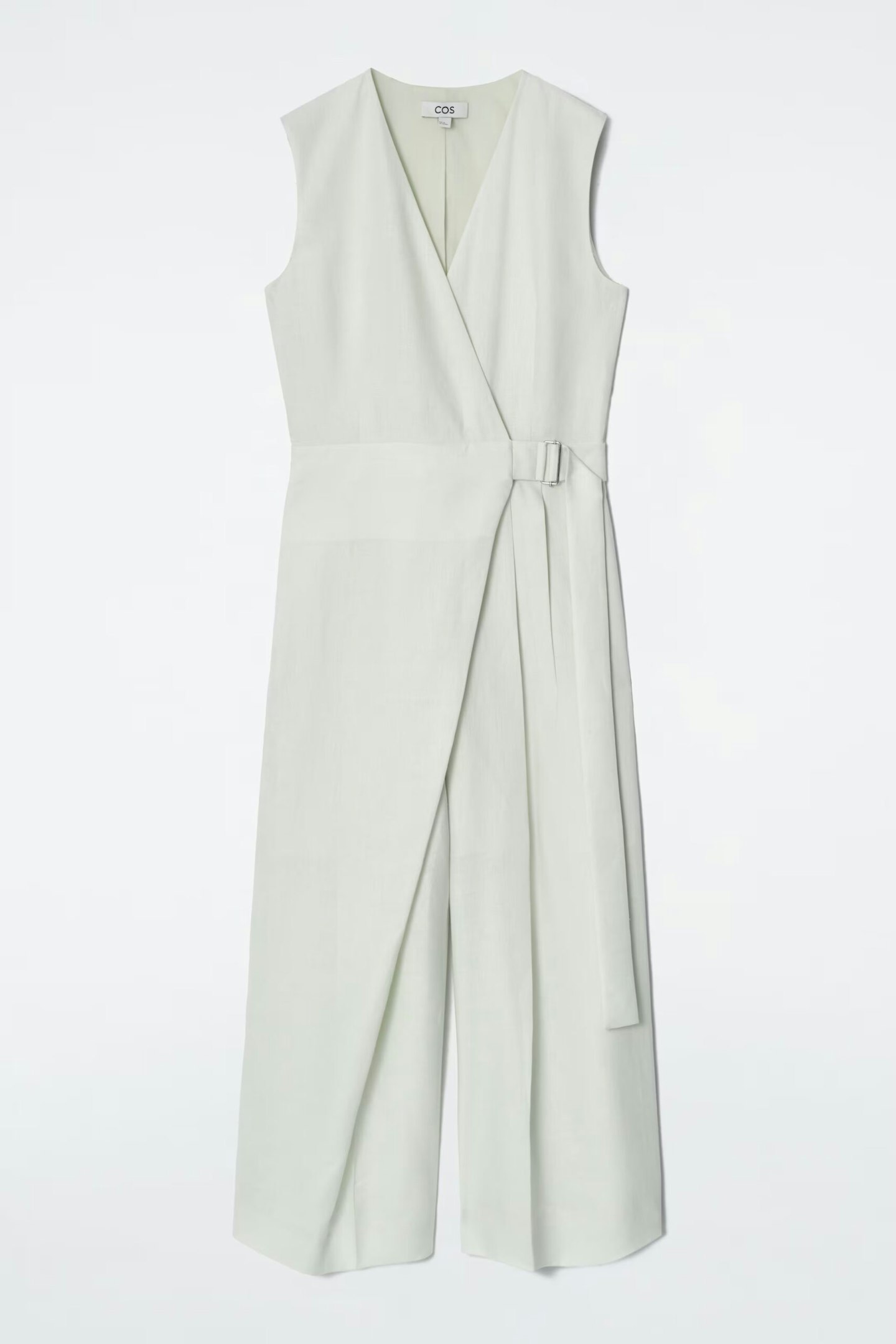 COS Wrap-Front Linen Jumpsuit