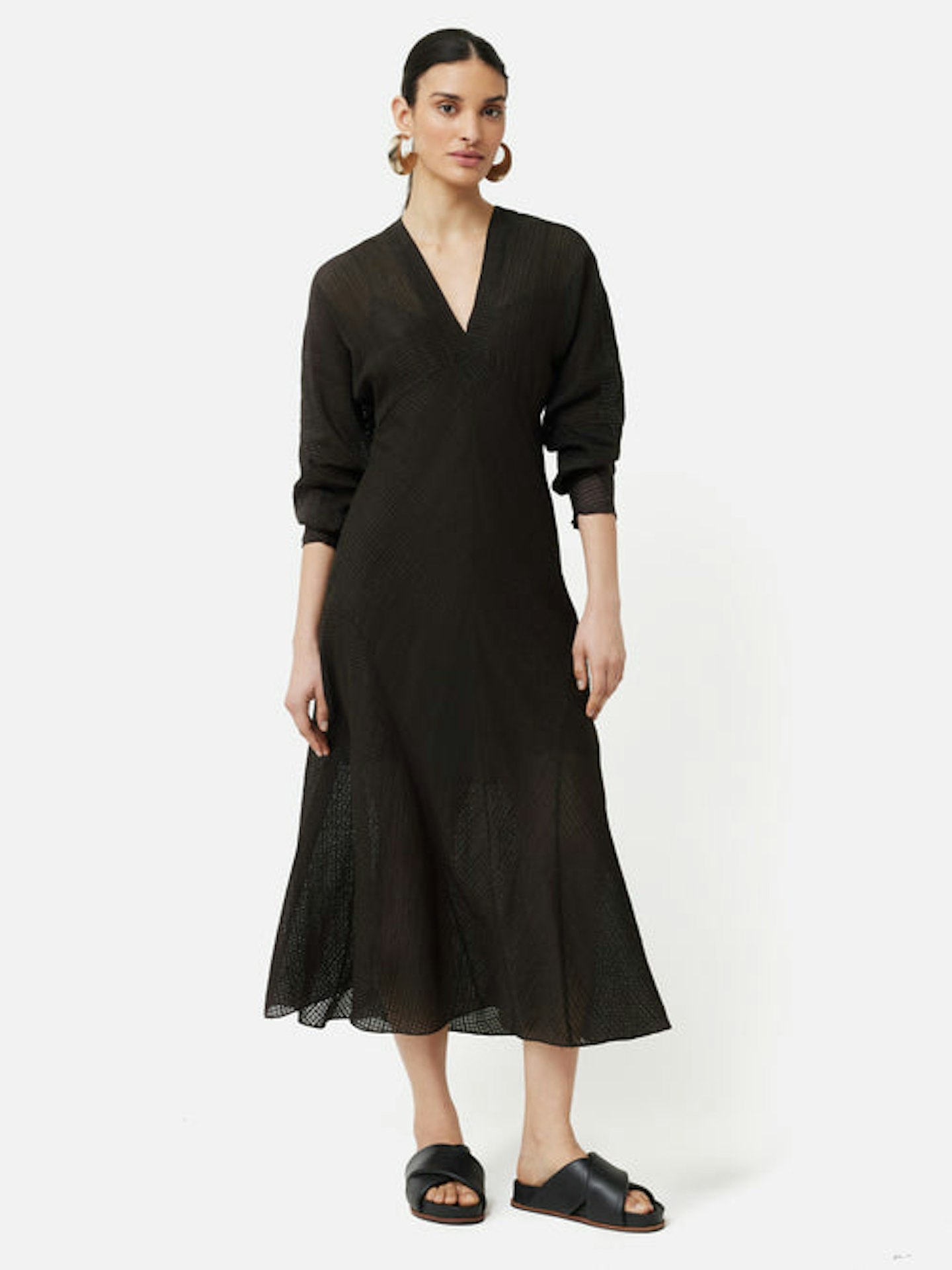 Jigsaw, Silk Linen Gauze Maxi Dress