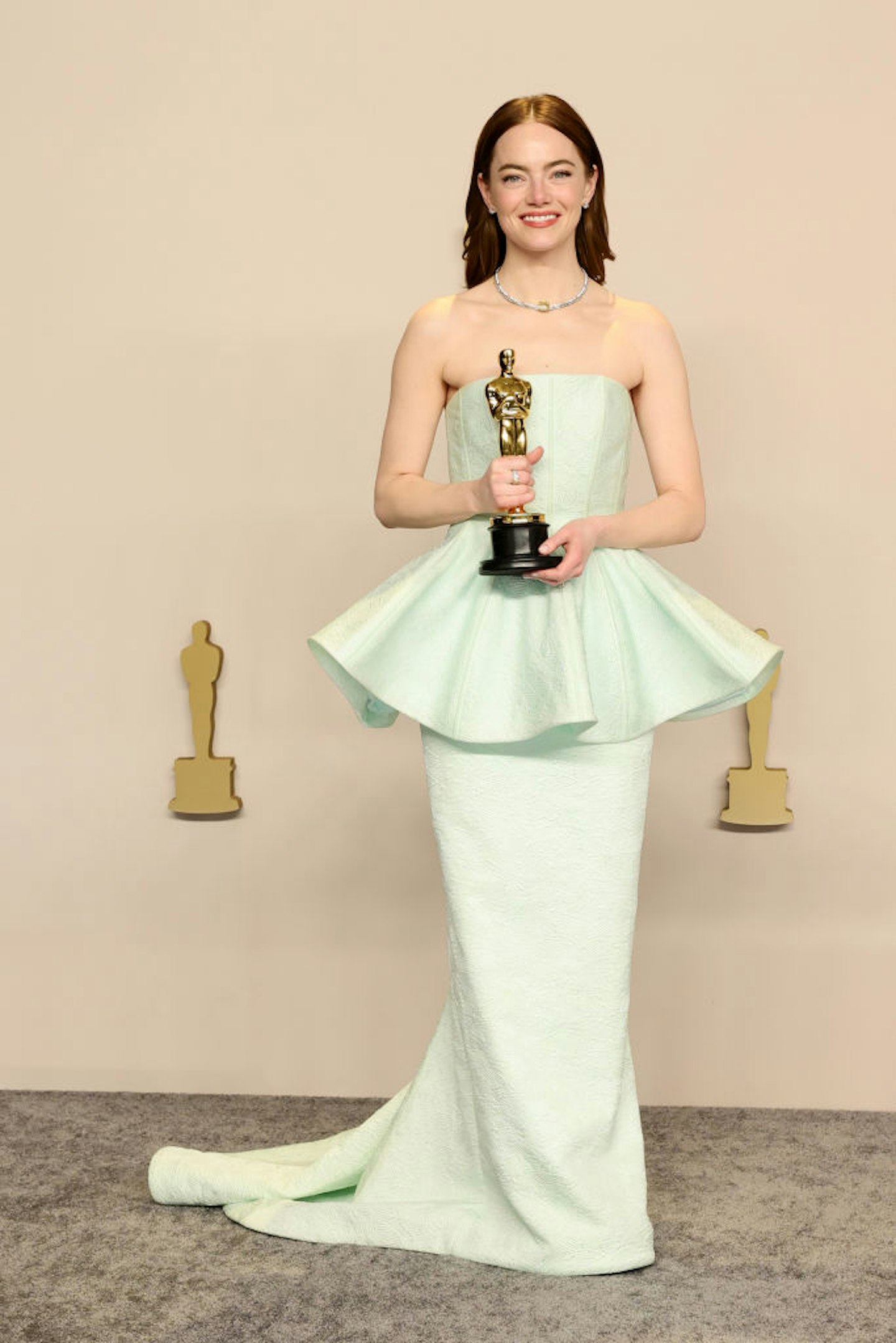 Emma Stone wearing custom Louis Vuitton