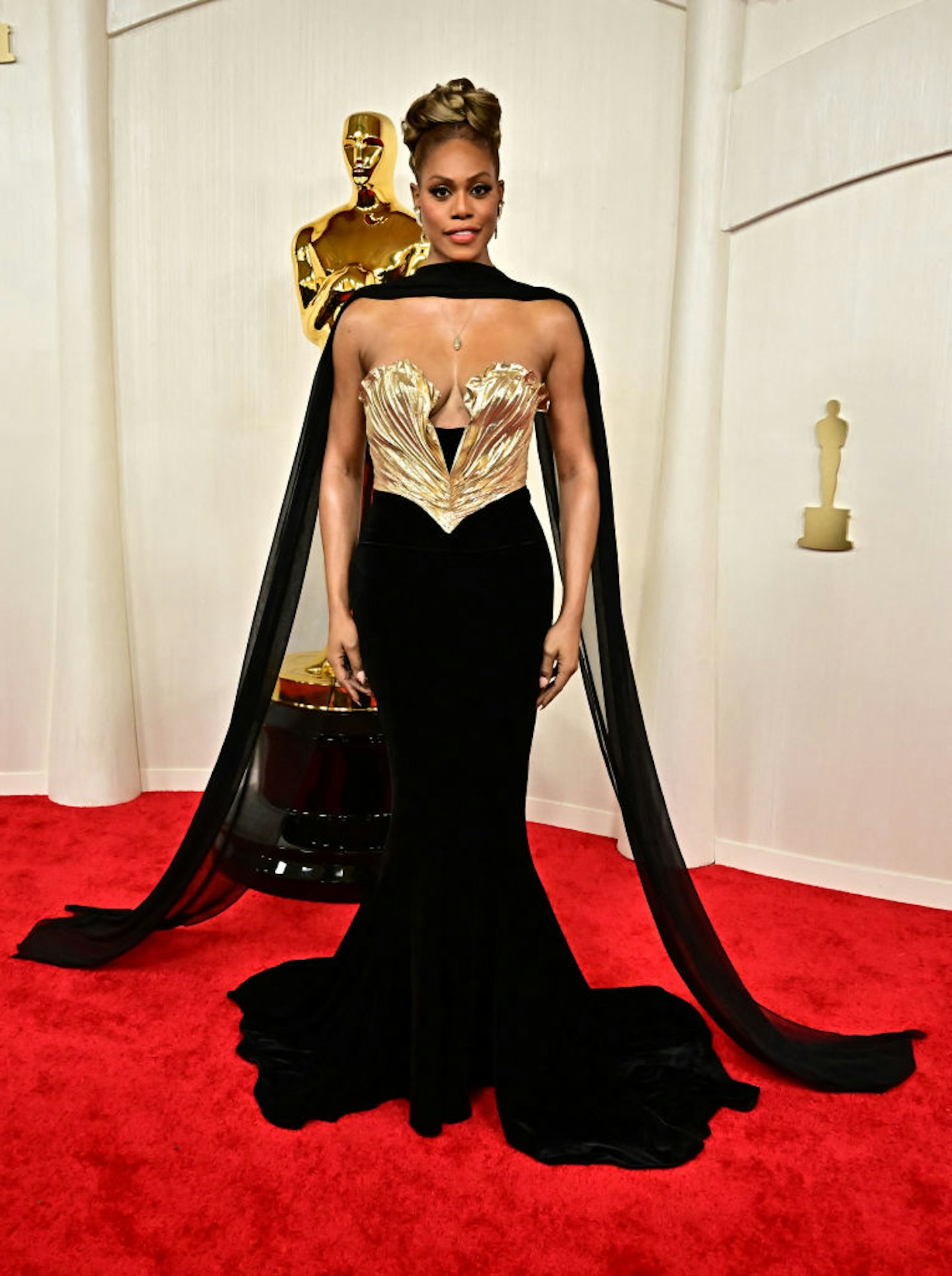 Laverne Cox wearing archival Mugler
