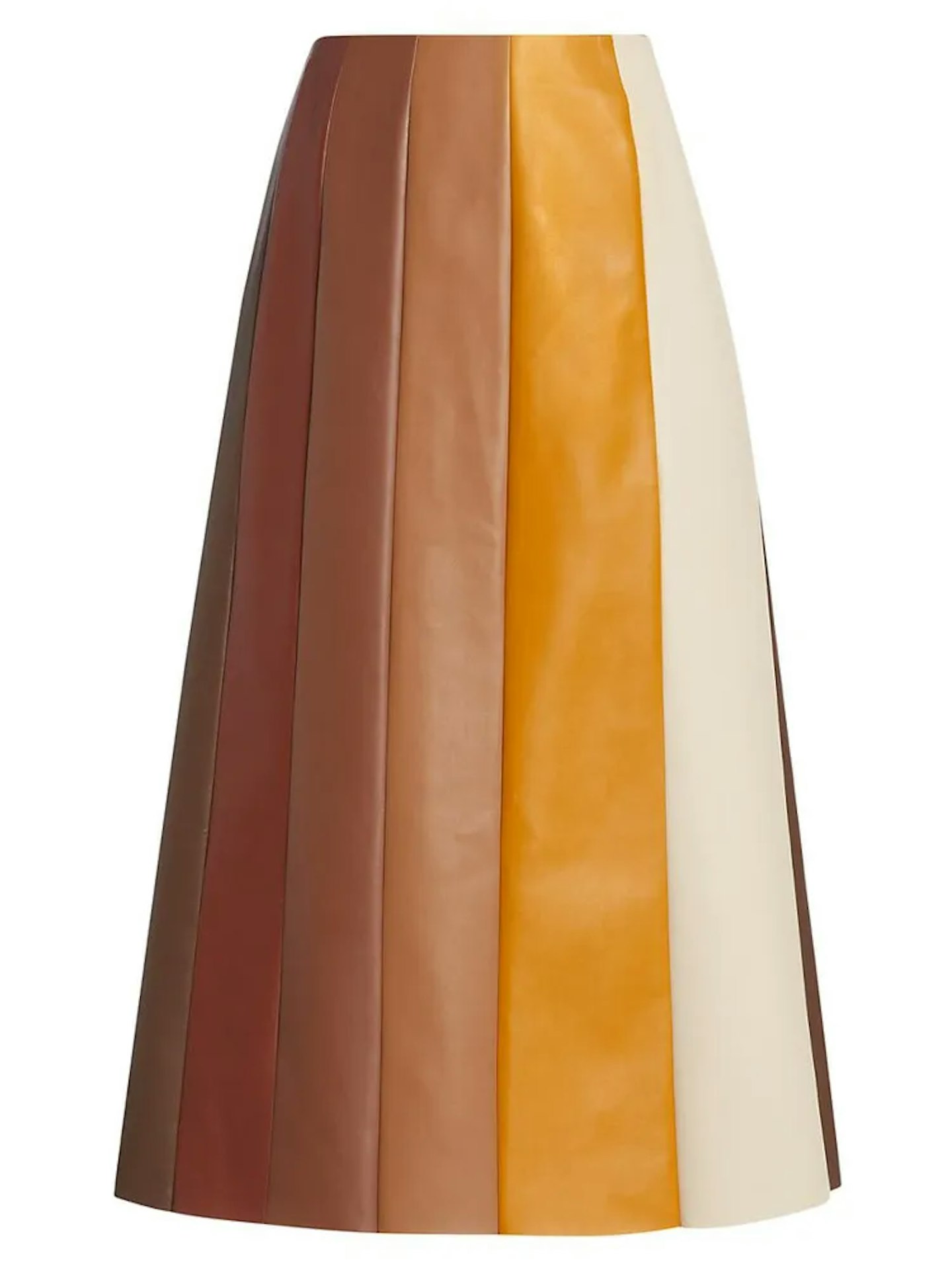 mother denim leather skirt