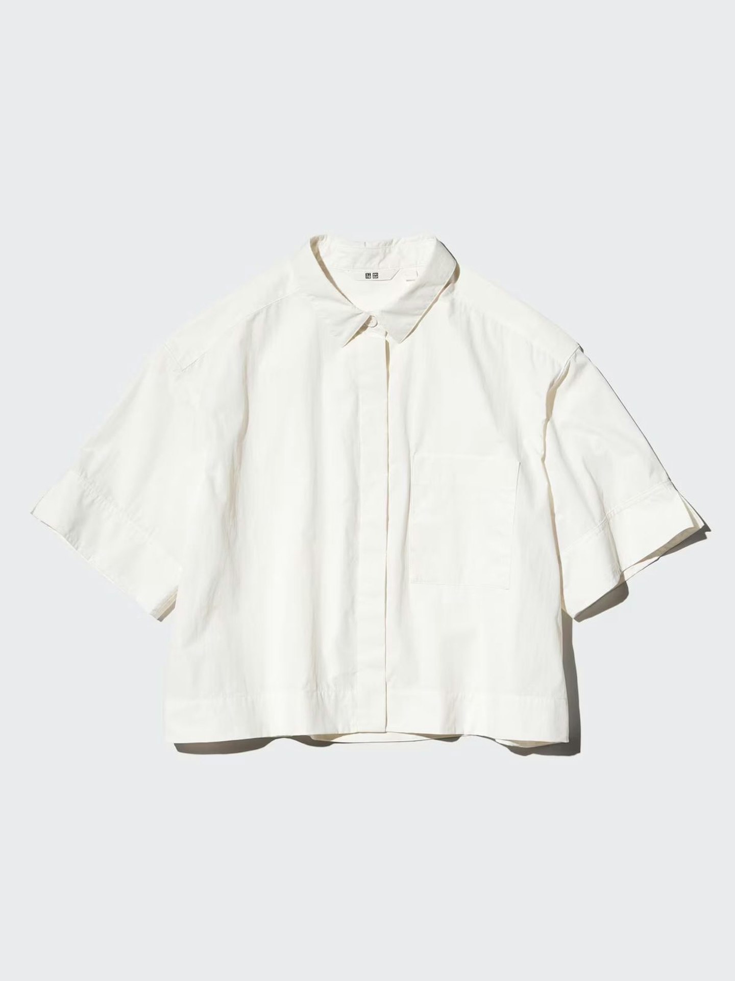 Nylon Boxy Short Shirt