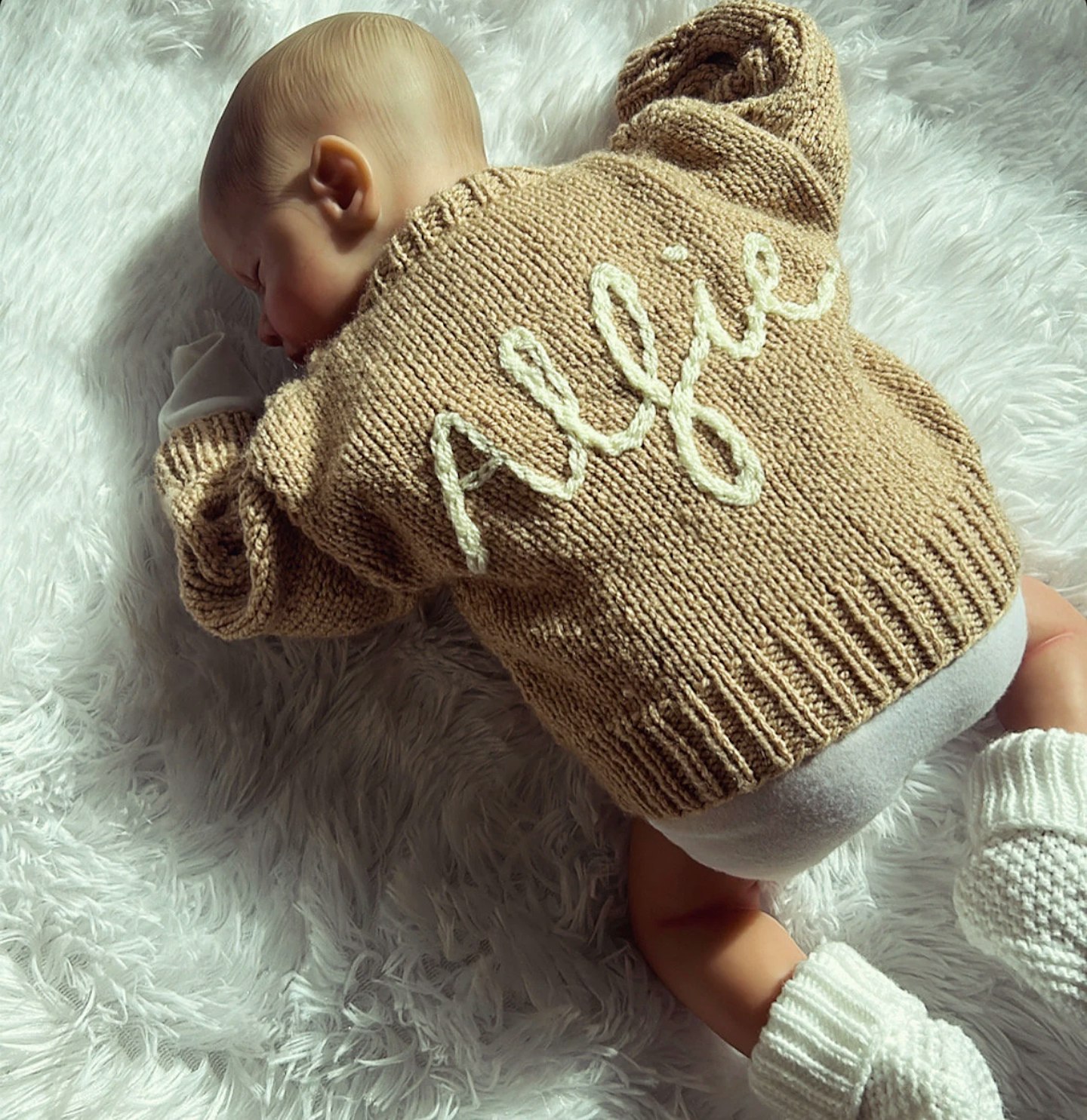 personalised baby jumper 