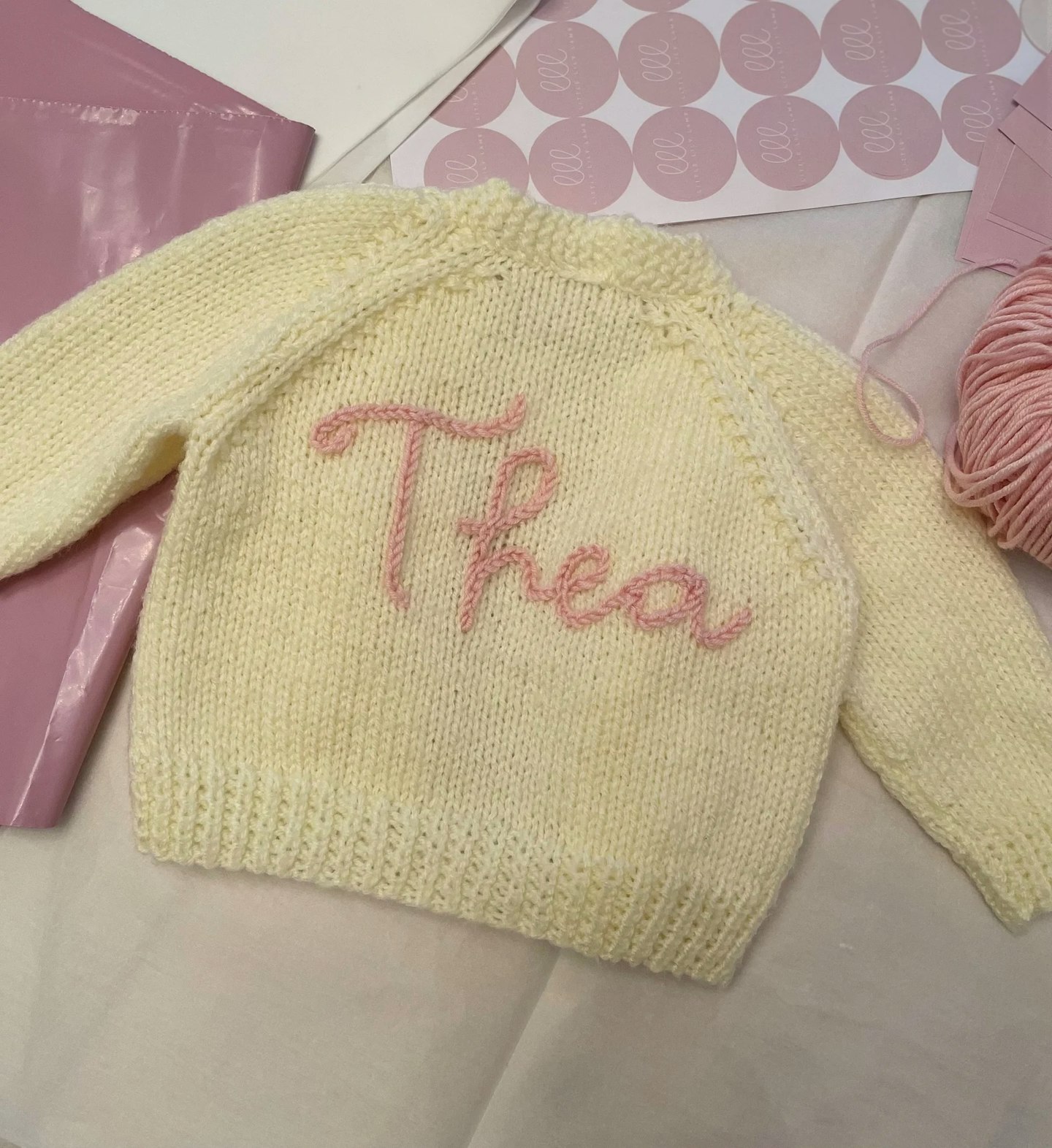 personalised baby jumper 