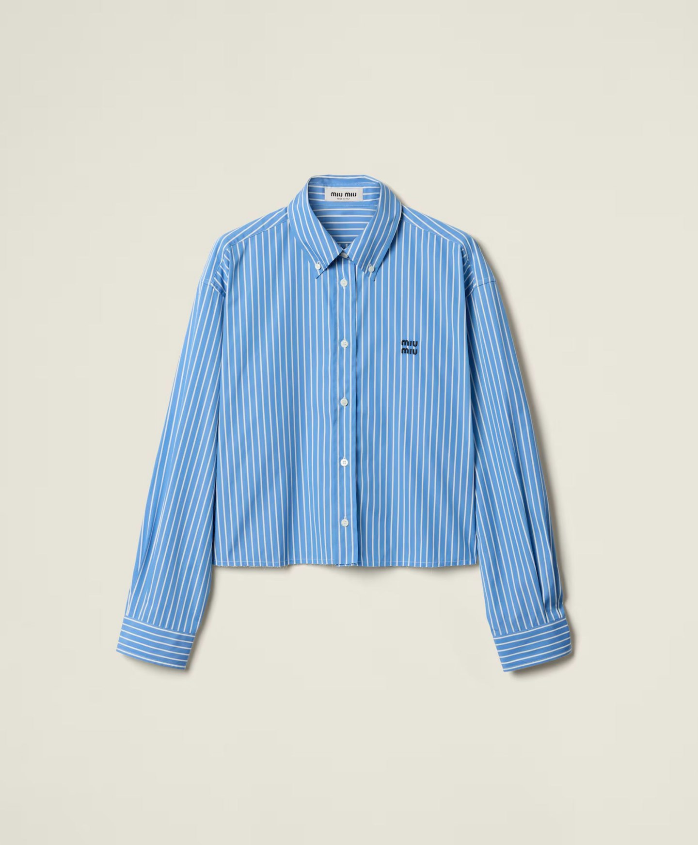 Miu Miu, Stripe Crop Shirt