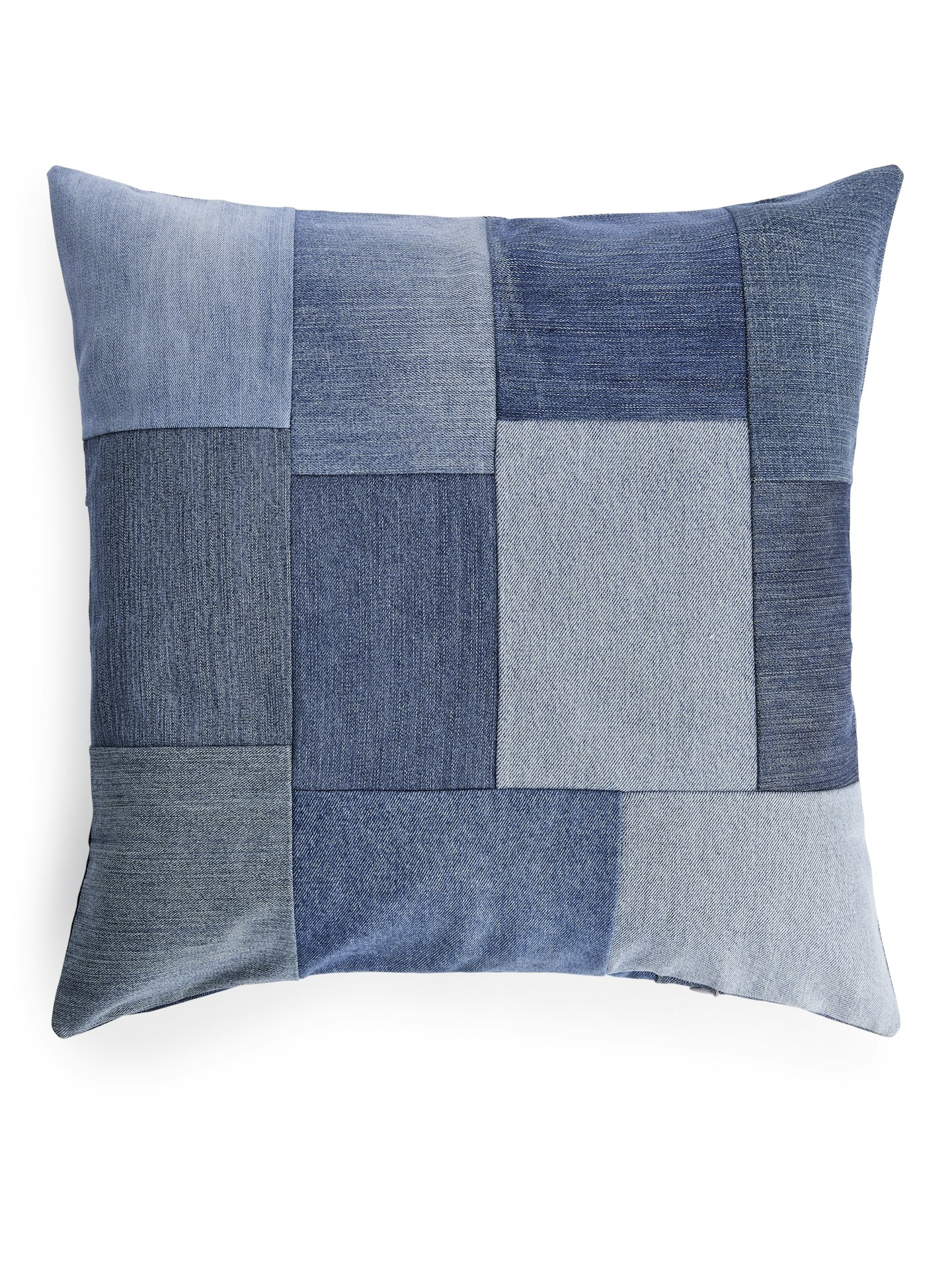 Arket, Patchwork Denim Cushion, £55