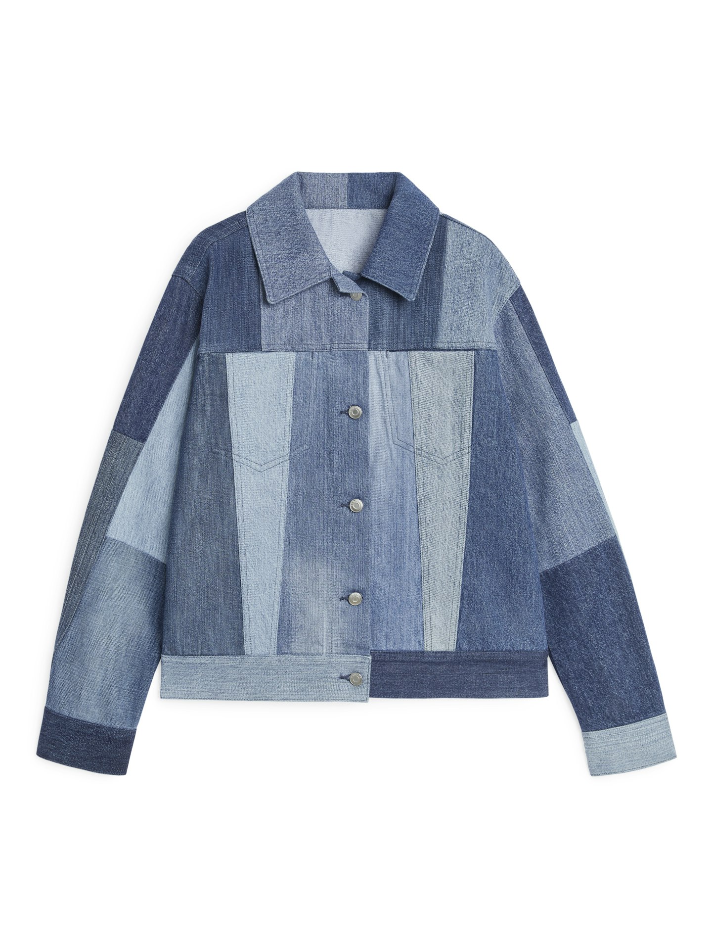 Arket, Patchwork Denim Cropped Jacket, £115
